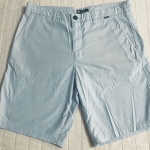 Hurley Sky Blue Flat Front 4 Pocket Shorts 10 inch inseam 36W